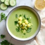 Chilled Cucumber Avocado Soup Recipe
