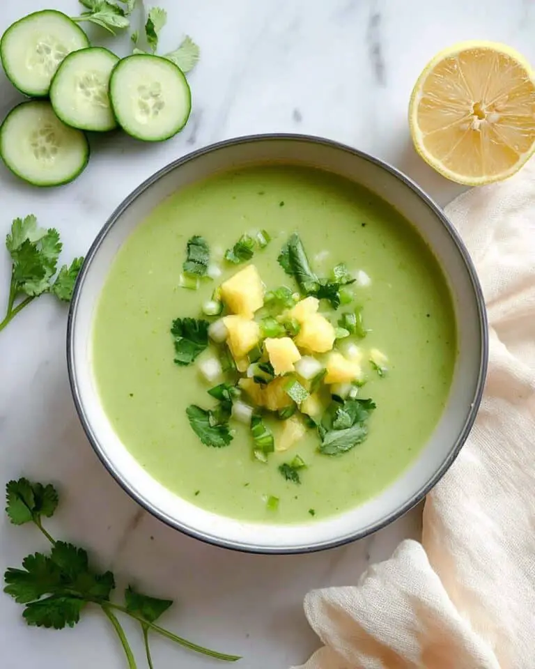 Chilled Cucumber Avocado Soup Recipe