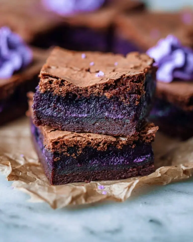 Fudgy Ube Brownies Recipe