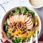 Apple Salad with Yogurt-Dressing and Walnuts Recipe