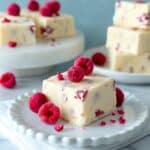 White Chocolate and Raspberry Fudge Slice Recipe