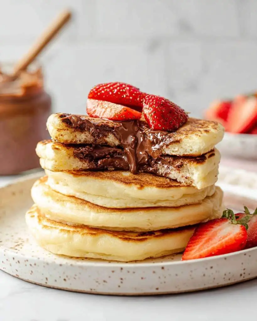 Nutella Stuffed Pancakes Recipe