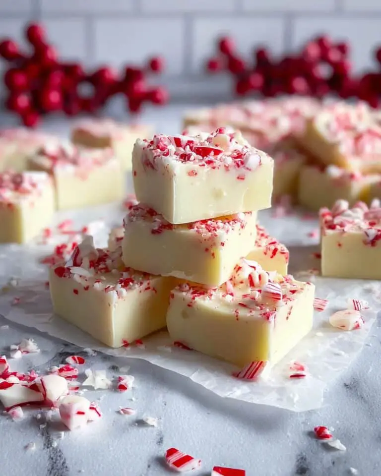 White Chocolate Peppermint Fudge Recipe