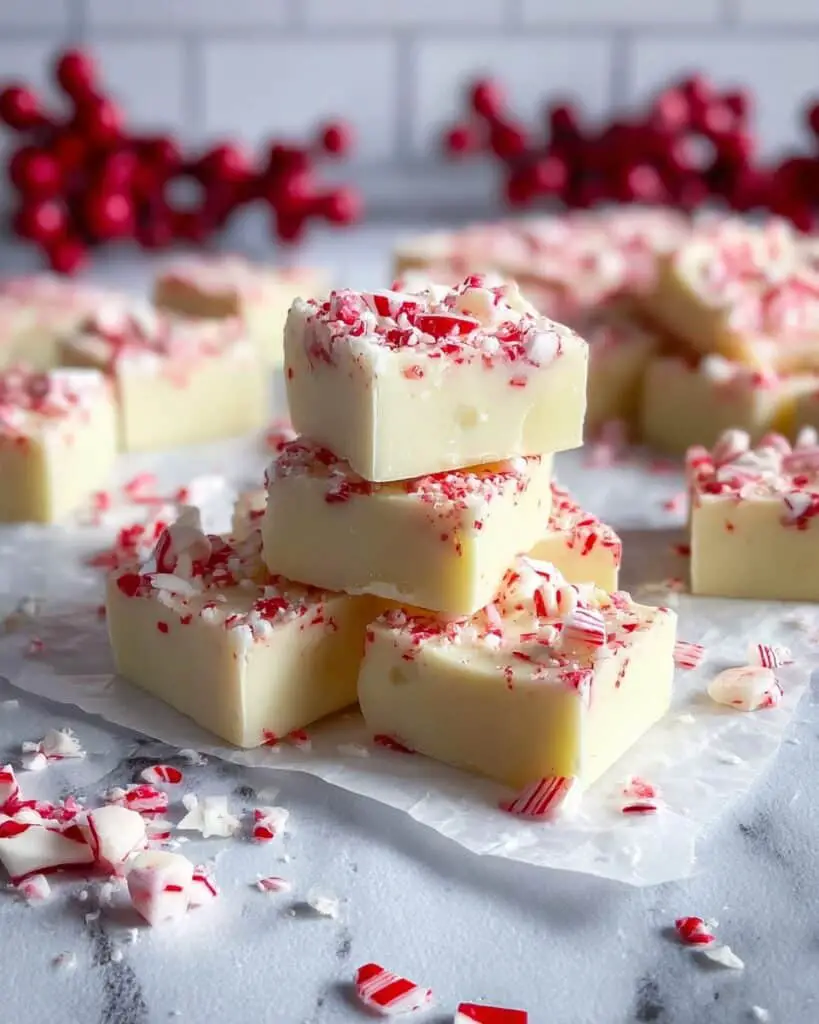 White Chocolate Peppermint Fudge Recipe