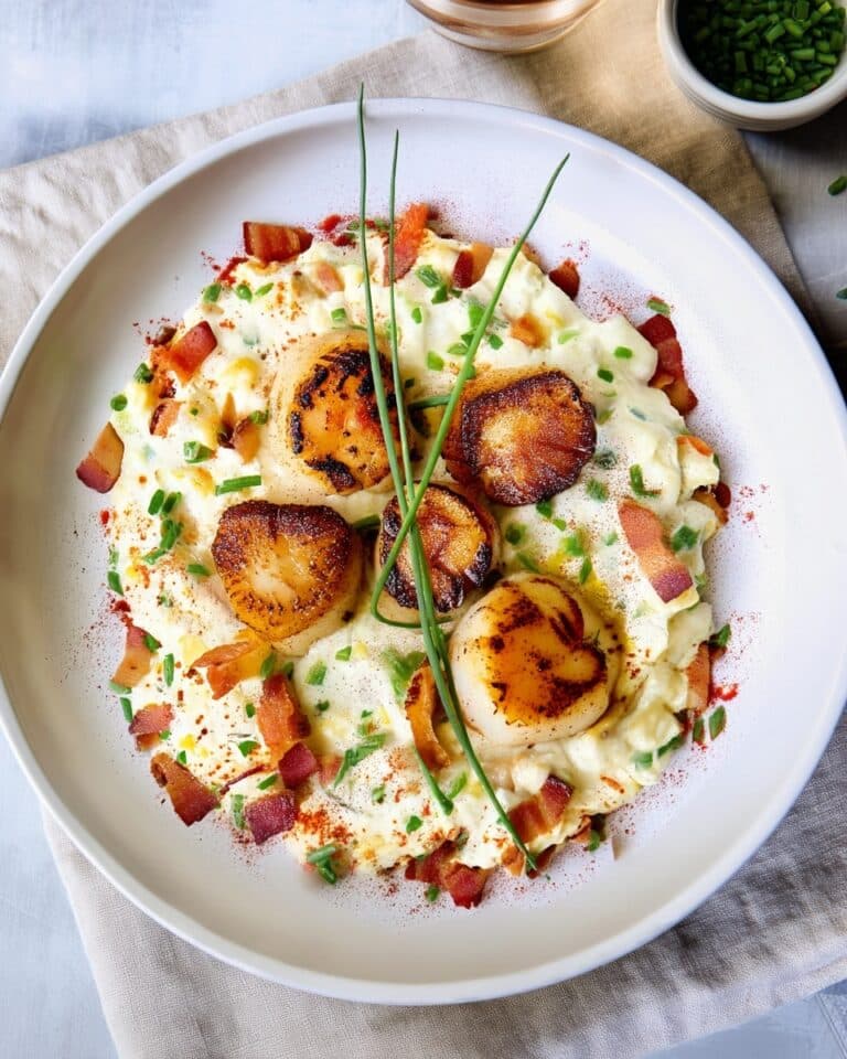 Seared Sea Scallops with Smoky Sweet Corn Puree Recipe
