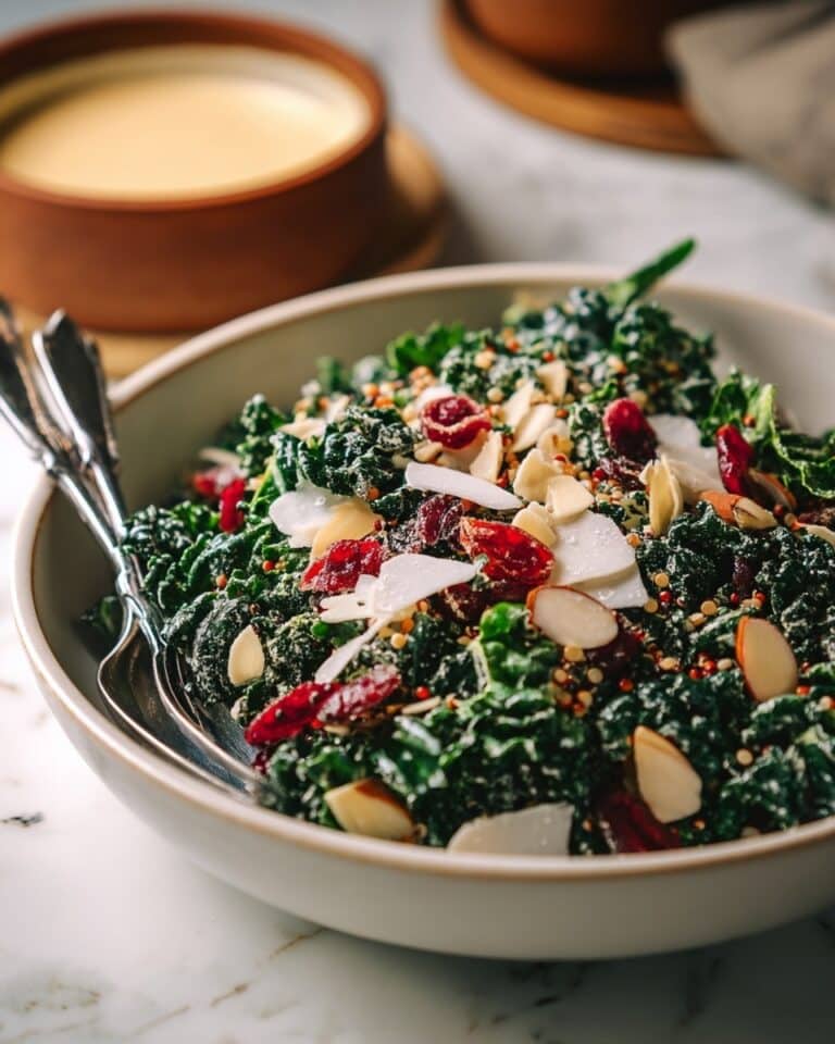 The Ultimate Kale Salad with Tahini Lemon Dressing Recipe