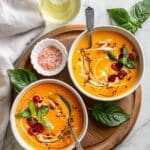 Roasted Creamy Tomato Carrot Soup Recipe