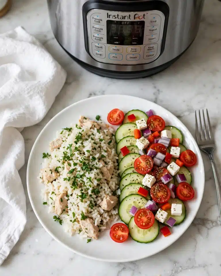 Greek Instant Pot Chicken and Rice Recipe