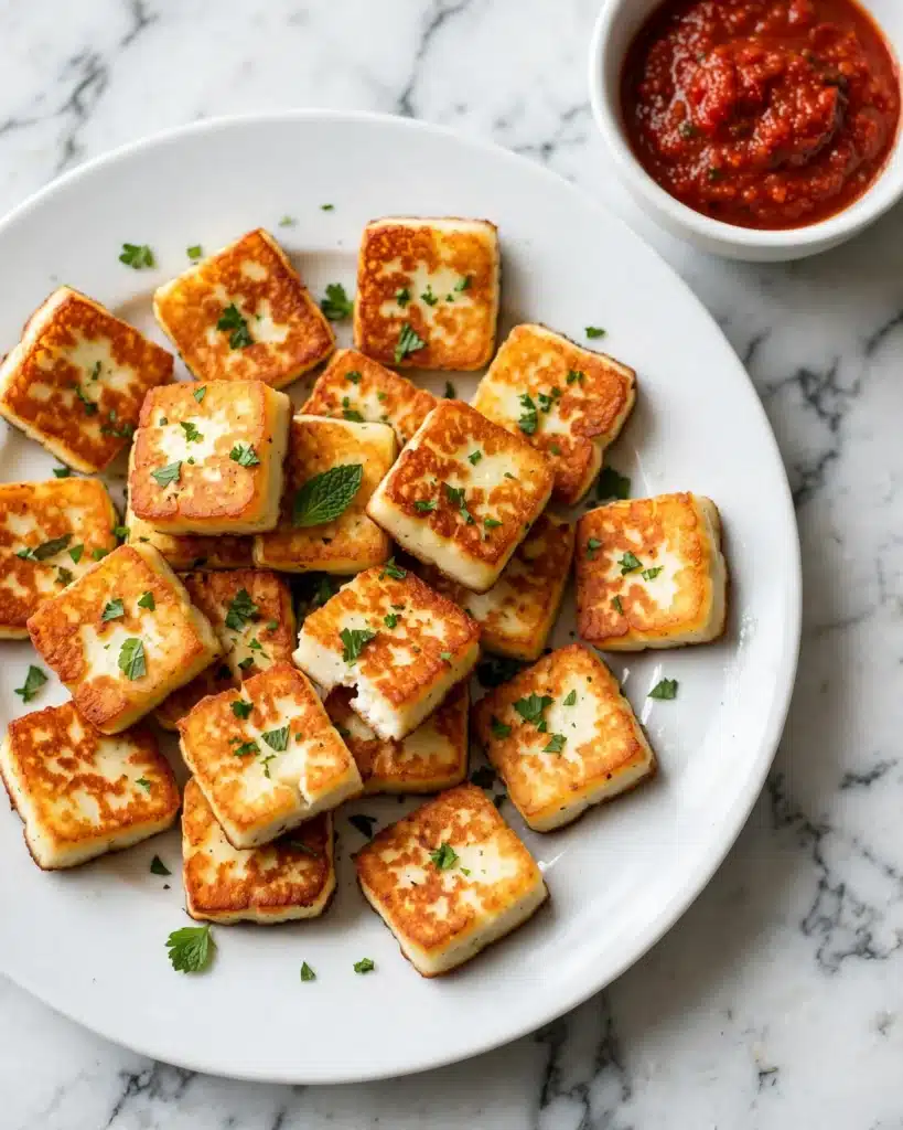 Air Fryer Halloumi with Sweet Chilli Sauce Recipe