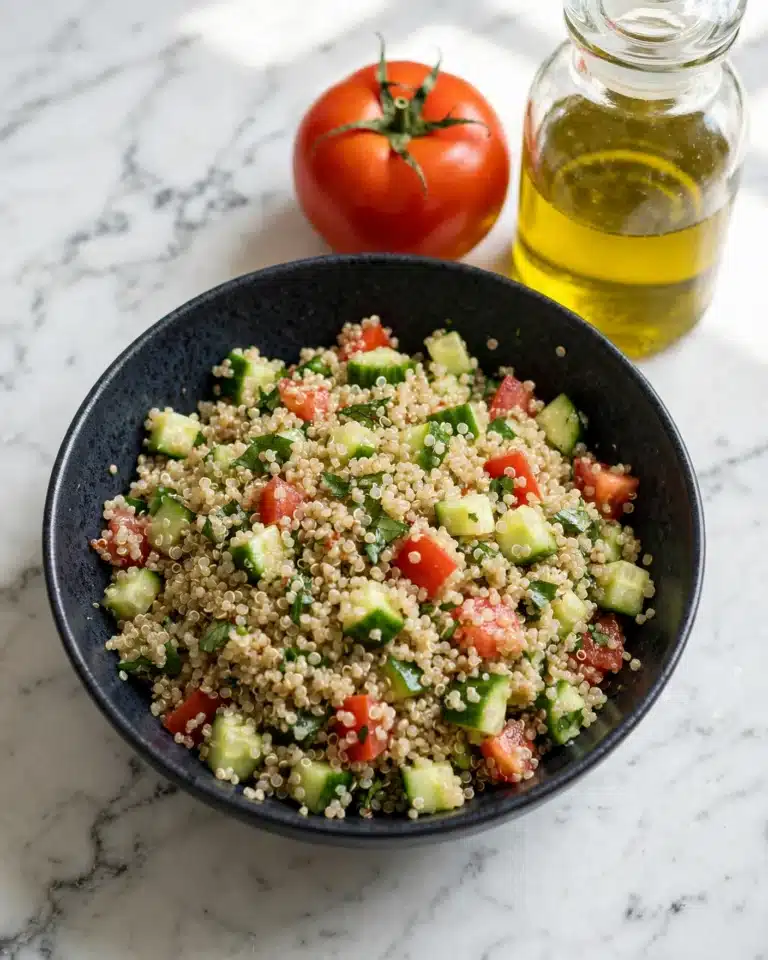 Mediterranean Quinoa Tabbouleh Salad Recipe