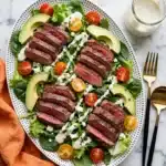 Grilled Steak Salad with Creamy Blue Cheese Dressing Recipe