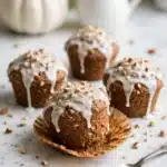 Pumpkin Carrot Cake Muffins with Spiced Vanilla Glaze Recipe