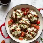 Balsamic Glazed Caprese Chicken Recipe