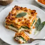 Vegetarian Pumpkin Spinach Lasagna Recipe