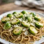 Pasta with Brussels Sprouts, Pesto and Pecorino Recipe