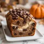 Pumpkin Chocolate Chip Bread with Cream Cheese Swirls Recipe