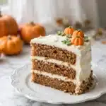 Pumpkin Crunch Cake with Caramelized Walnuts and White Chocolate Cream Cheese Frosting Recipe
