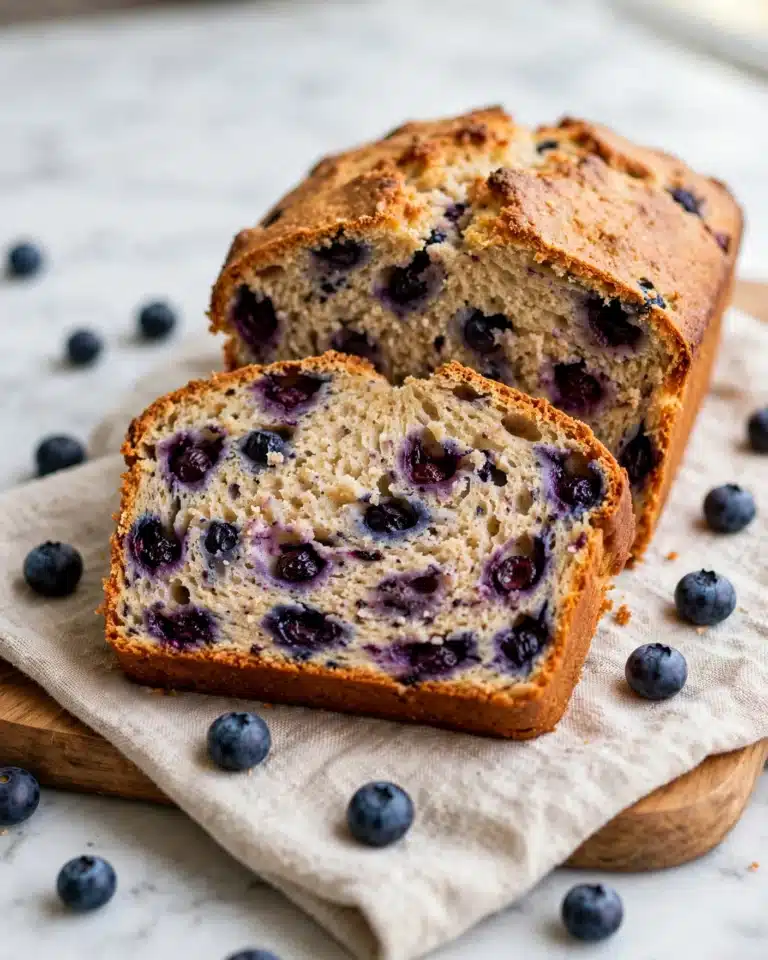 Healthy Blueberry Banana Bread Recipe