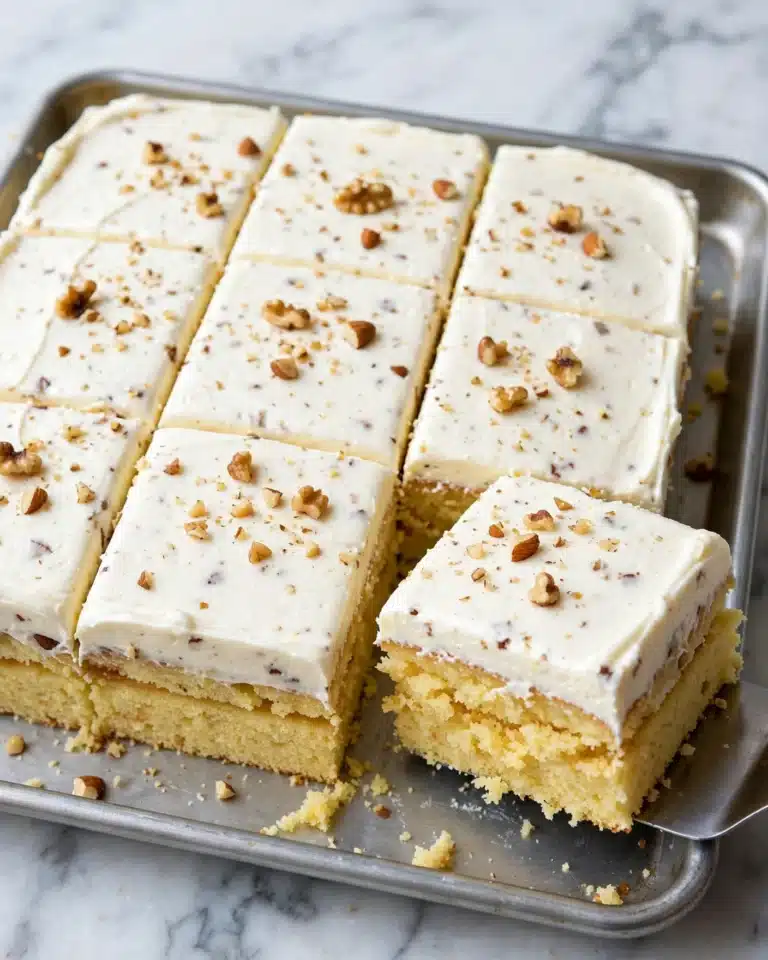White Texas Sheet Cake Recipe