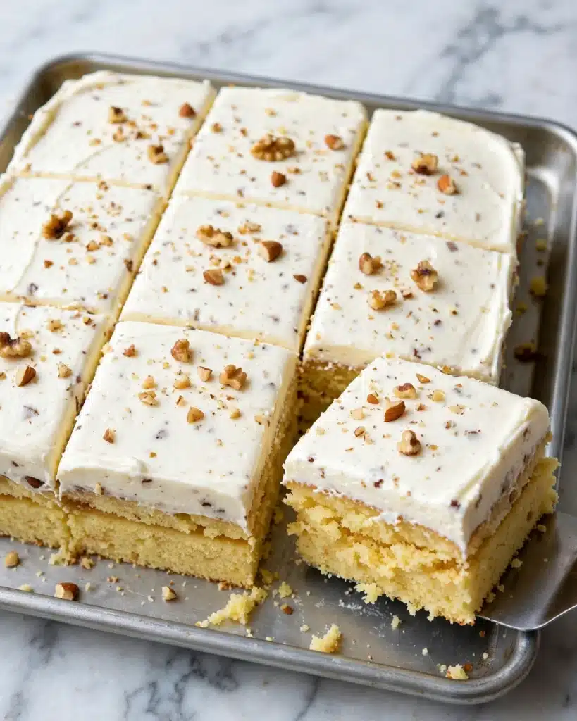 White Texas Sheet Cake Recipe