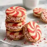 Peppermint Butter Cookie Sandwiches Recipe