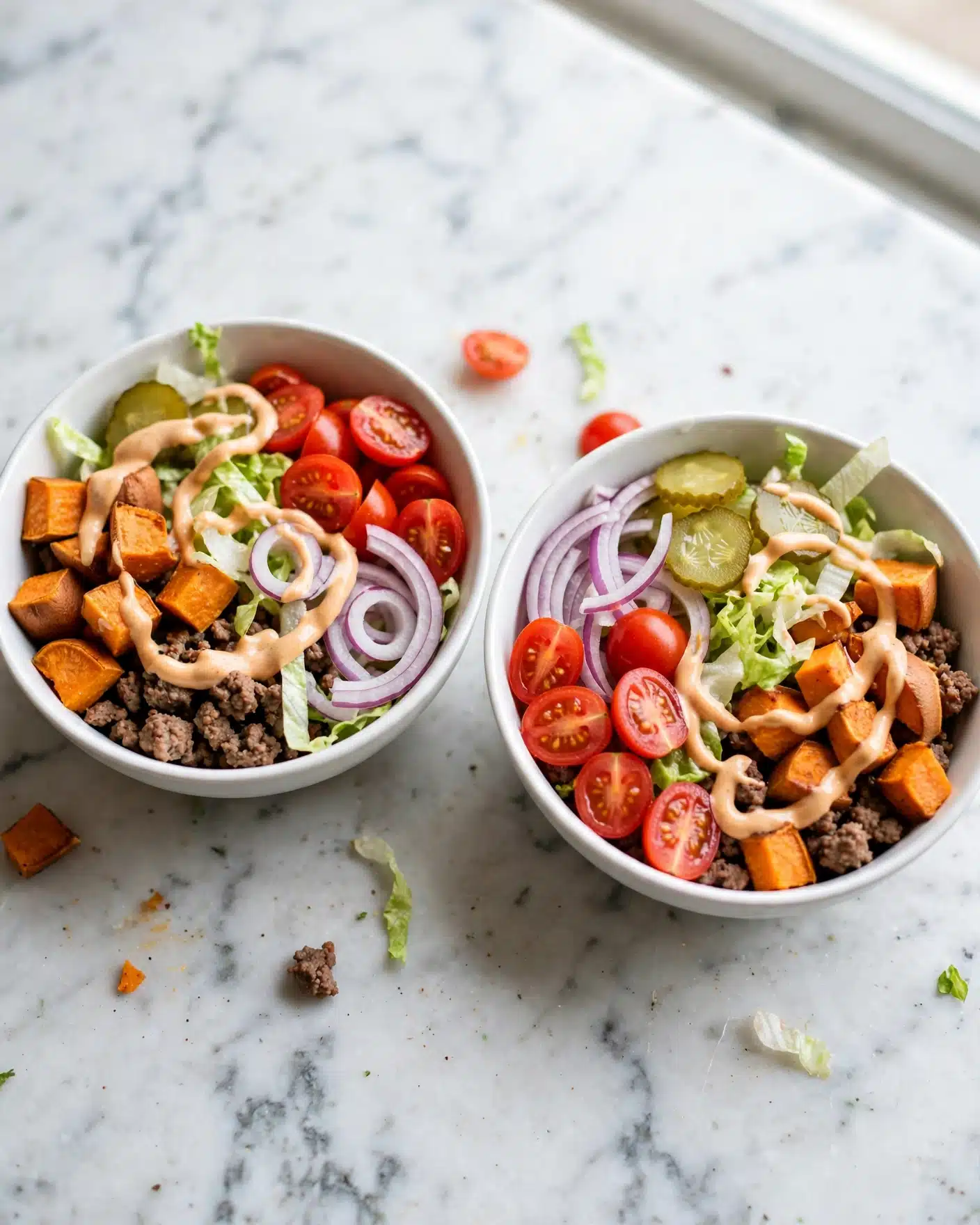 Sweet Potato Burger Bowl Recipe