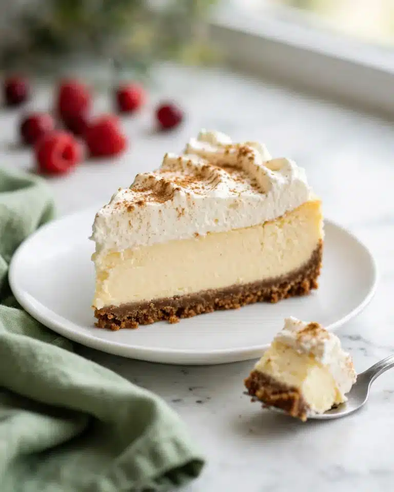 Eggnog Cheesecake with Gingersnap Cookie Crust Recipe