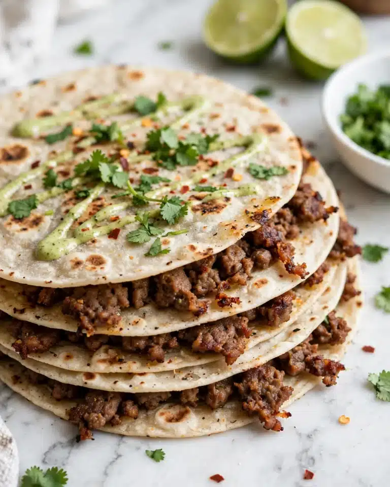 Crispy Baked Black Bean Tacos with Cilantro Lime Crema Recipe