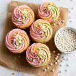 Rainbow Sherbet Cupcakes Recipe