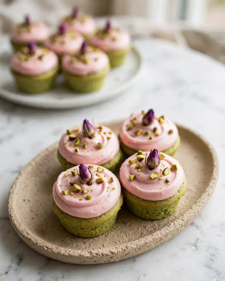 Vegan Mini Rose Cupcakes Recipe