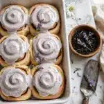London Fog Rolls with Earl Grey Tea and Lavender Cream Cheese Frosting Recipe