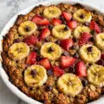 Strawberry Banana Baked Oatmeal Recipe
