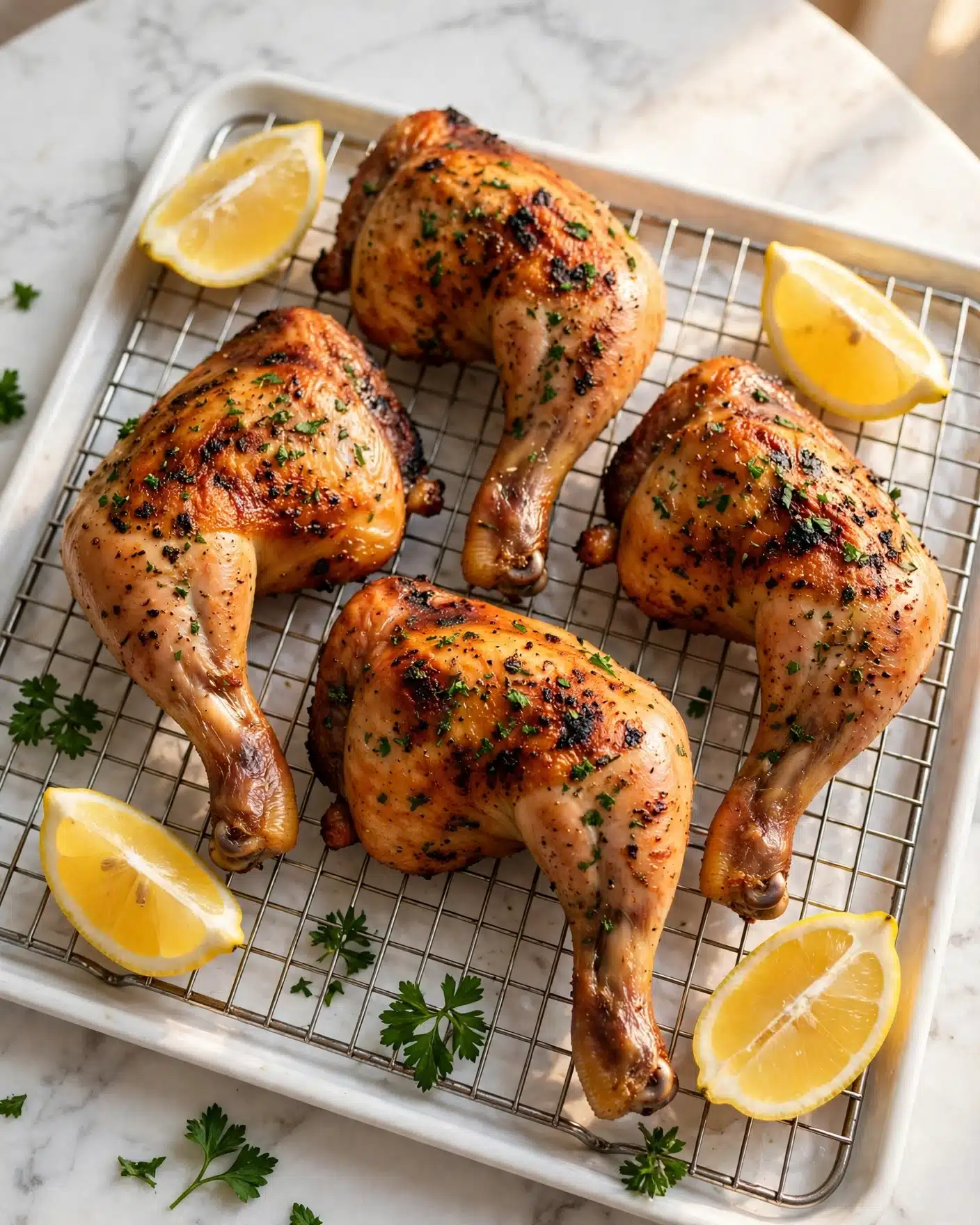Oven-Roasted Chicken Leg Quarters with Spiced Rub Recipe