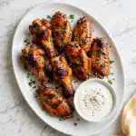 Grilled Chicken Wings with Buffalo Sauce Recipe