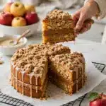 Vegan Apple Crumb Cake with Gooey Apple Butter Filling Recipe