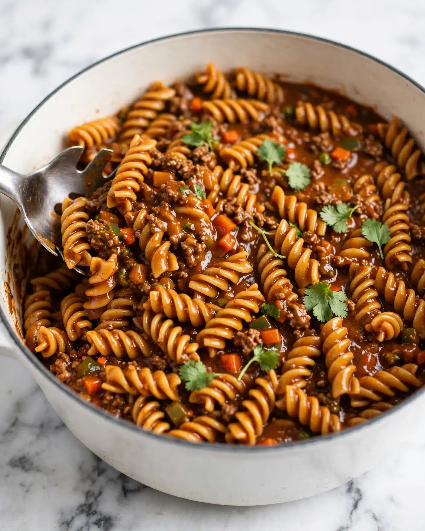 One-Pot Cheesy Taco Pasta Recipe