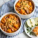 White Cheddar & Apple Chicken Chili Recipe
